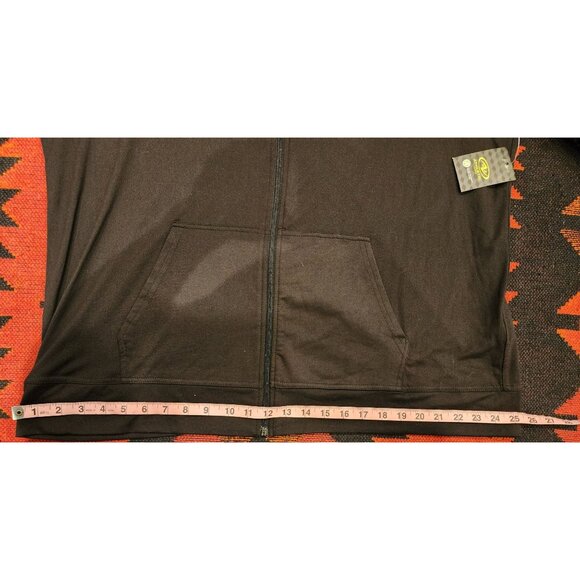 NEW Athletic Works Men's Black Full-Zip Hoodie XXL Lightweight Stretch - Picture 9 of 12